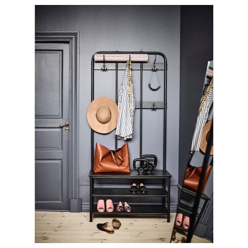 Coat rack top bench ikea